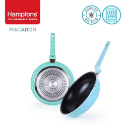 [Hamptons] 독일 햄튼 99.9%항균 마카롱 인덕션 후라이팬 2종 세트(26F+28W)