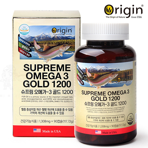 오리진 슈프림 오메가-3 골드 1200 (90캡슐) 골드라벨