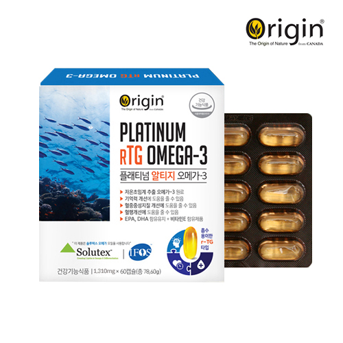 오리진 플래티넘 알티지 오메가-3 (1,306mg*60캡슐)