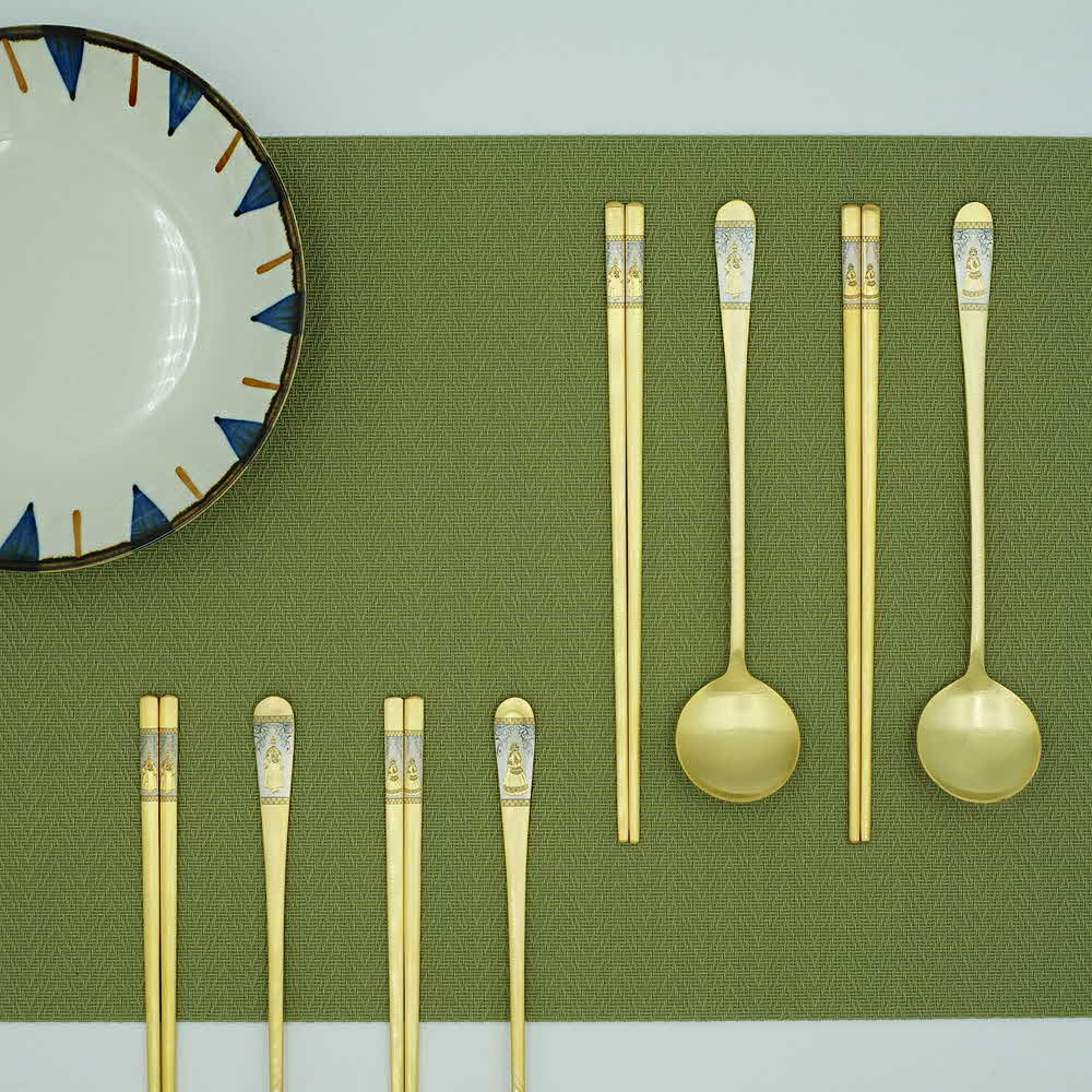 골드문 왕과비 금수저 4인가족 선물세트(24K 금도금)