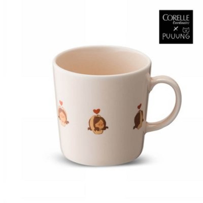 코렐 코디네이츠 퍼엉 하트 머그 400ml